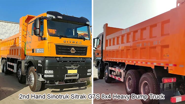 2nd Hand Sinotruk Sitrak G7S 8x4 Heavy Dump Truck in Tanzania