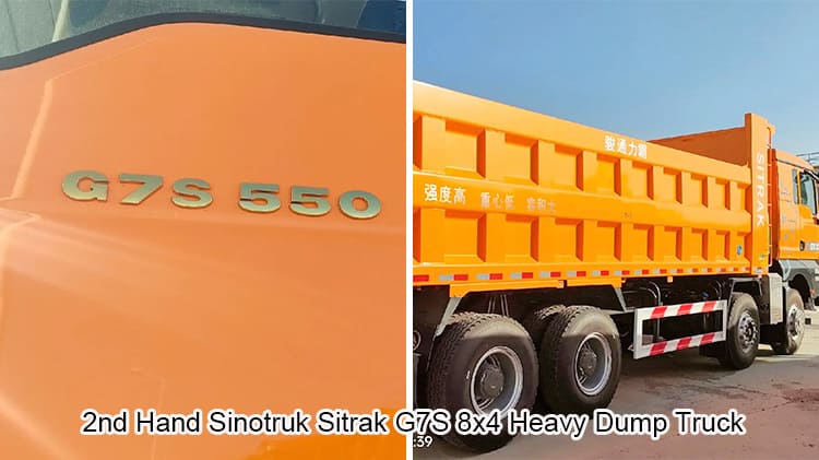 2nd Hand Sinotruk Sitrak G7S 8x4 Heavy Dump Truck in Tanzania