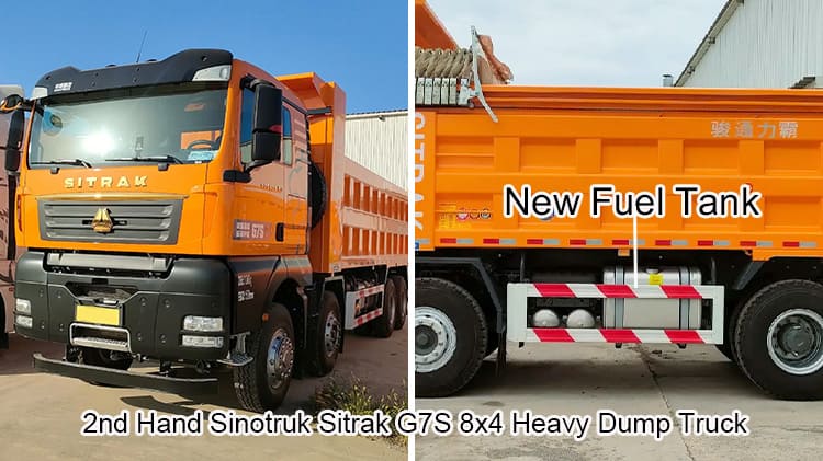 2nd Hand Sinotruk Sitrak G7S 8x4 Heavy Dump Truck in Tanzania