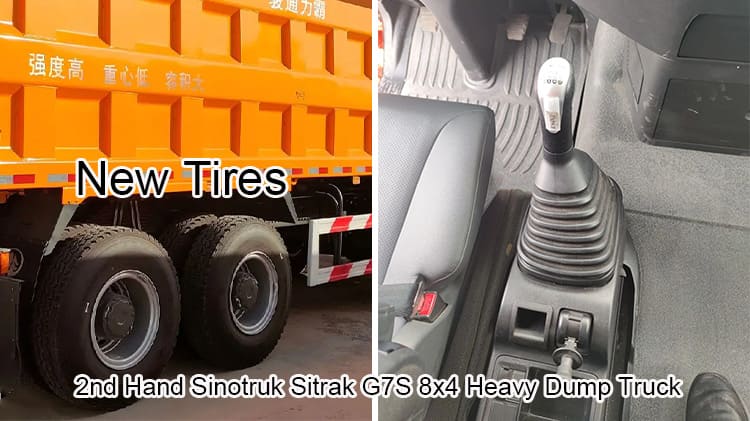 2nd Hand Sinotruk Sitrak G7S 8x4 Heavy Dump Truck in Tanzania