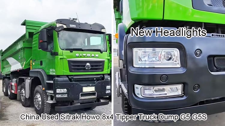 China Used Sitrak Howo 8x4 Tipper Truck Dump G5 G5S for Sale