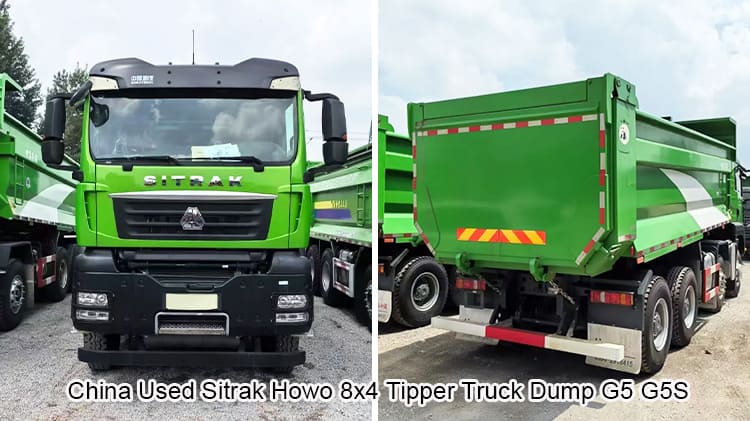 China Used Sitrak Howo 8x4 Tipper Truck Dump G5 G5S for Sale