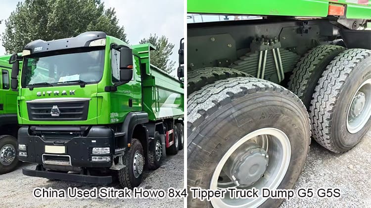 China Used Sitrak Howo 8x4 Tipper Truck Dump G5 G5S for Sale