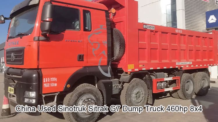 Used Sinotruk Sitrak G7 Dump Truck 460hp 8x4 Sale in Nigeria