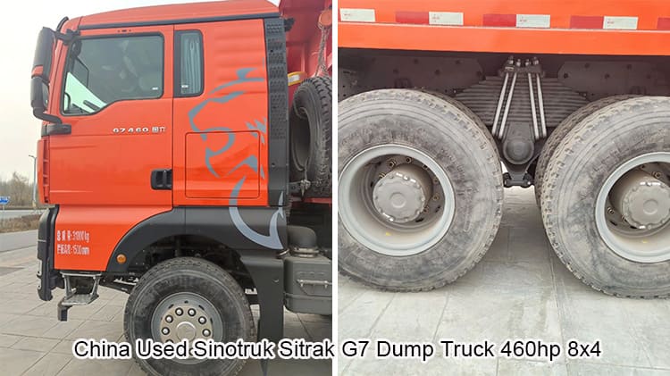Used Sinotruk Sitrak G7 Dump Truck 460hp 8x4 Sale in Nigeria