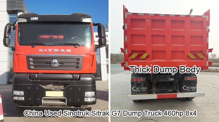 Used Sinotruk Sitrak G7 Dump Truck 460hp 8x4 Sale in Nigeria