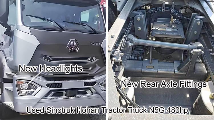 Old 6x4 Sinotruk Hohan Tractor Trucks N5G 480hp Sale in China