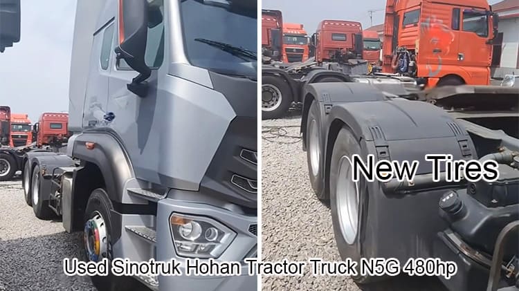 Old 6x4 Sinotruk Hohan Tractor Trucks N5G 480hp Sale in China