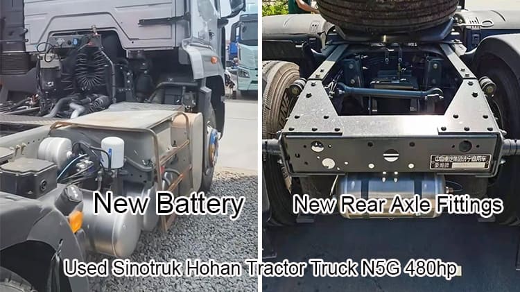 Old 6x4 Sinotruk Hohan Tractor Trucks N5G 480hp Sale in China