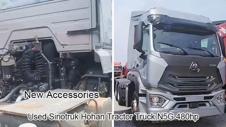 Old 6x4 Sinotruk Hohan Tractor Trucks N5G 480hp Sale in China