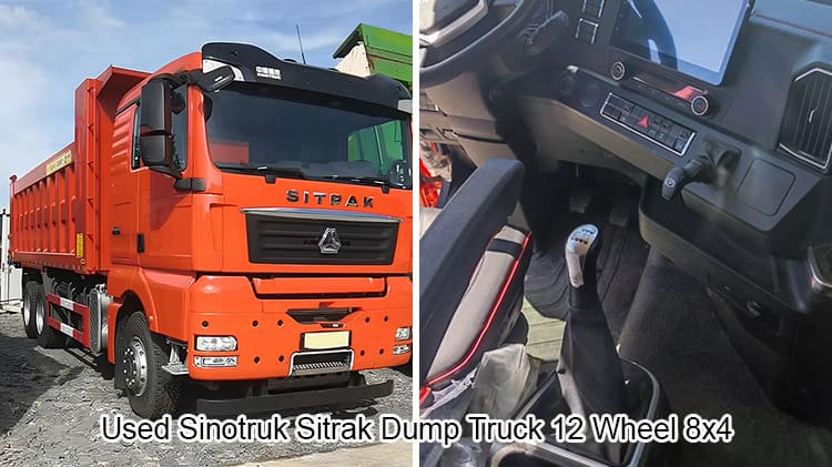 Sinotruk Sitrak C7H C6G Dumper Truck Second Hand 6x4 for sale
