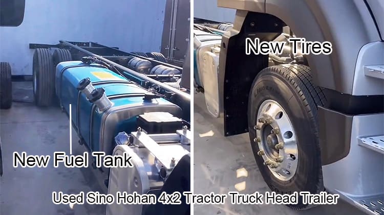 2023 Sino Hohan 4x2 Tractor Truck Head Trailer 6 Wheel Price