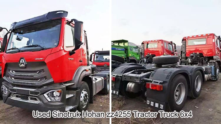 2nd Hand Sinotruk Hohan zz4255 Tractor Truck 6x4 Sale in china