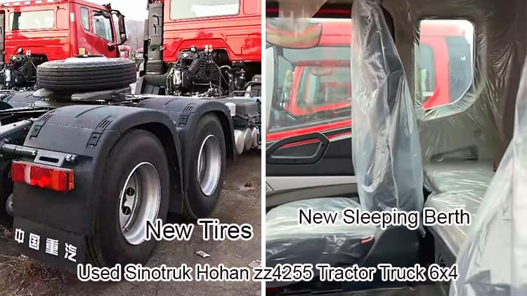 2nd Hand Sinotruk Hohan zz4255 Tractor Truck 6x4 Sale in china