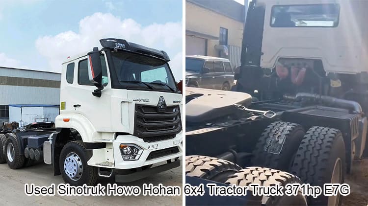 Used Sinotruk Howo Hohan 6x4 Tractor Truck 371hp E7G for Sale