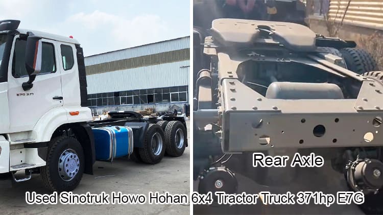 Used Sinotruk Howo Hohan 6x4 Tractor Truck 371hp E7G for Sale