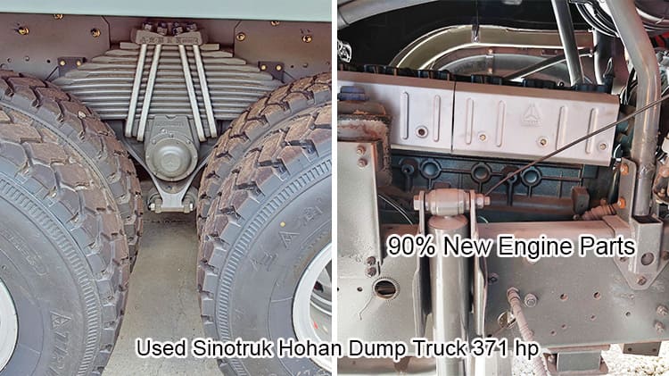 Old Sino Hohan Dump Truck 371hp 40 Ton Tipper Truck Price