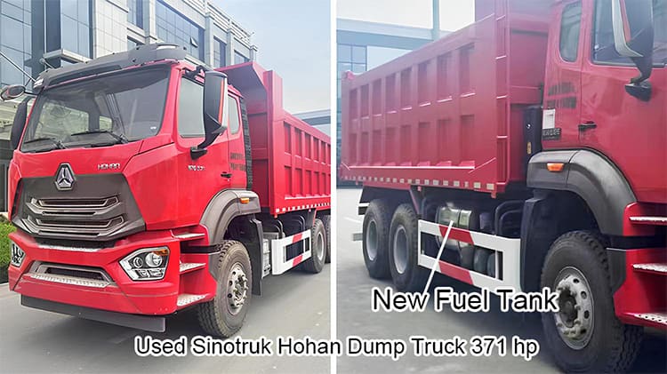 Old Sino Hohan Dump Truck 371hp 40 Ton Tipper Truck Price