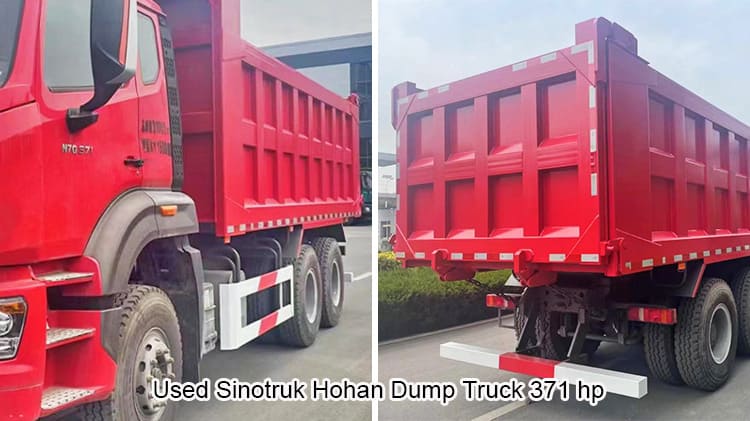 Old Sino Hohan Dump Truck 371hp 40 Ton Tipper Truck Price