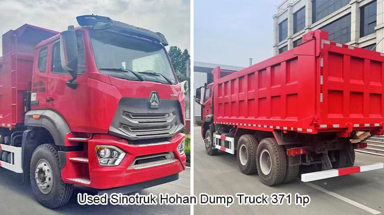 Old Sino Hohan Dump Truck 371hp 40 Ton Tipper Truck Price