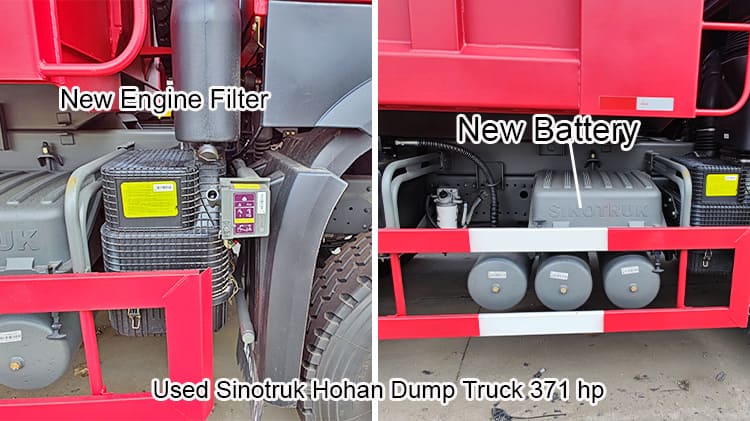 Old Sino Hohan Dump Truck 371hp 40 Ton Tipper Truck Price