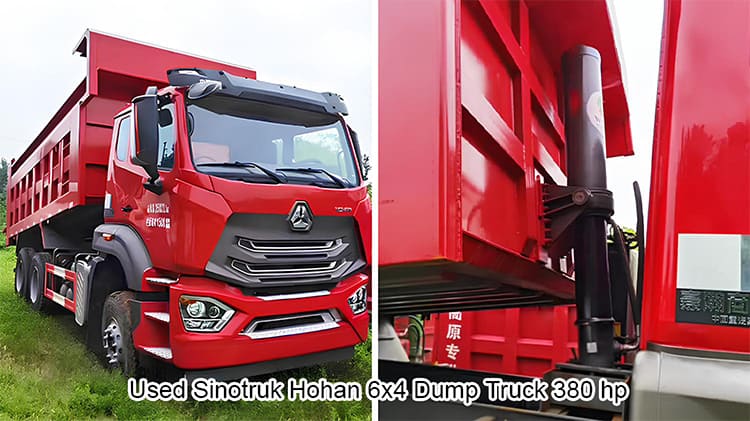Sinotruk 6x4 Dump Truck Hohan 380 hp 2nd Hand Sale in Guyana