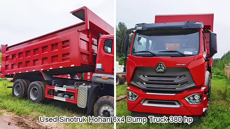 Sinotruk 6x4 Dump Truck Hohan 380 hp 2nd Hand Sale in Guyana
