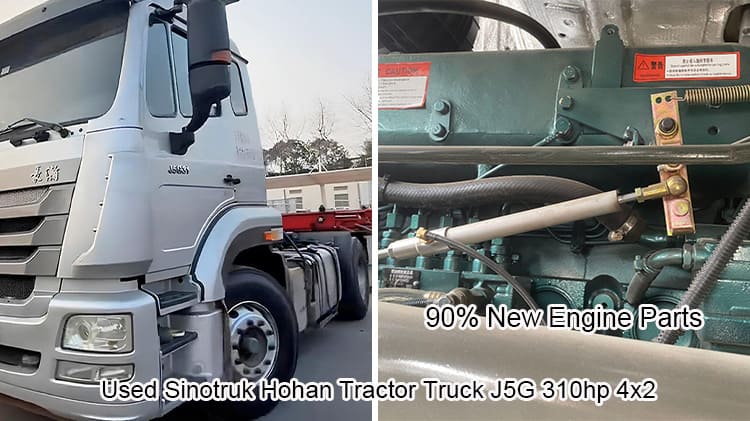 Sinotruk Used Trailer Tractor Hohan J5G 310hp 4x2 in Tanzania