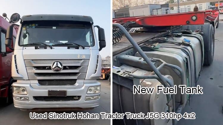 Sinotruk Used Trailer Tractor Hohan J5G 310hp 4x2 in Tanzania