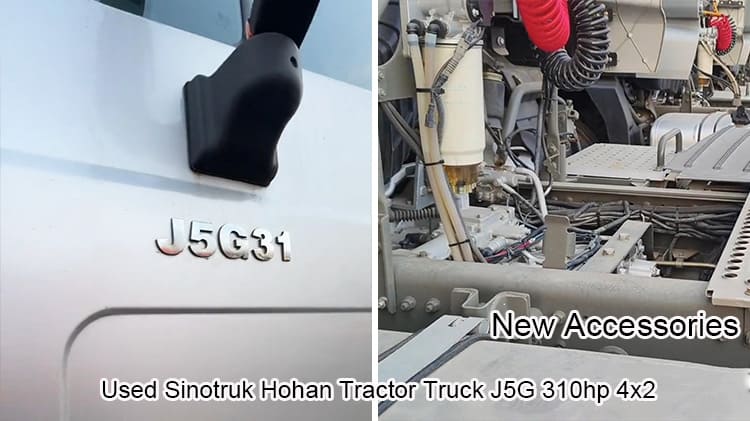 Sinotruk Used Trailer Tractor Hohan J5G 310hp 4x2 in Tanzania