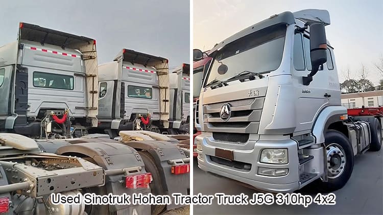 Sinotruk Used Trailer Tractor Hohan J5G 310hp 4x2 in Tanzania
