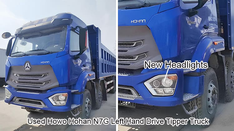 Used Howo Hohan N7G Left Hand Drive Tipper Truck for Sale