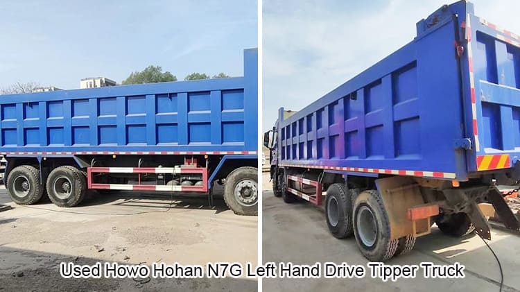 Used Howo Hohan N7G Left Hand Drive Tipper Truck for Sale