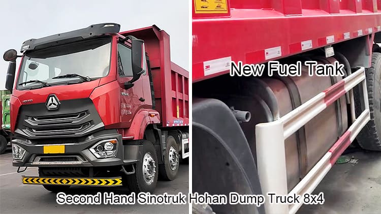 Second Hand Sinotruk Hohan Truck Tipper 8x4 Dump Truck in China