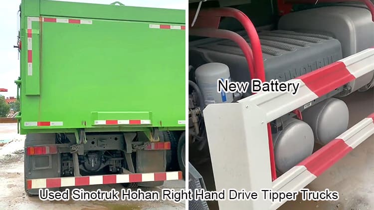 Used Sinotruk Hohan Right Hand Drive Tipper Trucks in Ghana