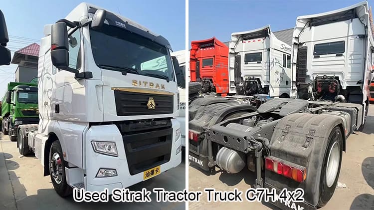 2nd Hand Sinotruk Sitrak C7H 4x2 Tractor Head 480hp