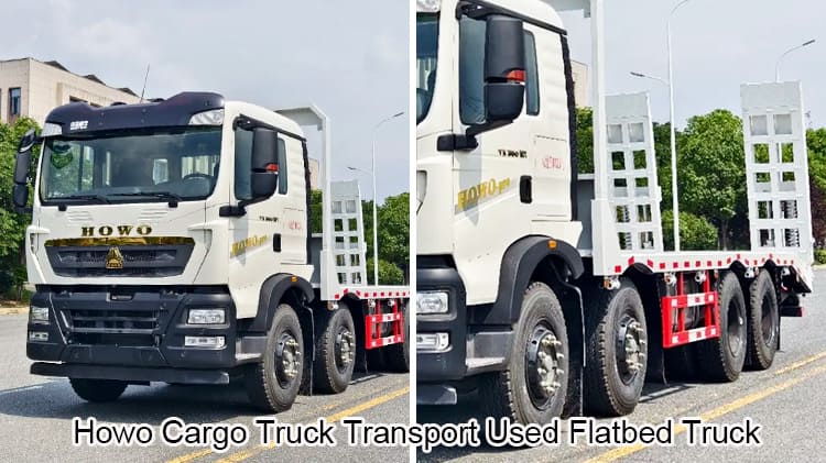 Howo Cargo Truck Transport Used Flatbed Trucks for Sale