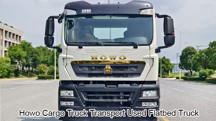 Howo Cargo Truck Transport Used Flatbed Trucks for Sale