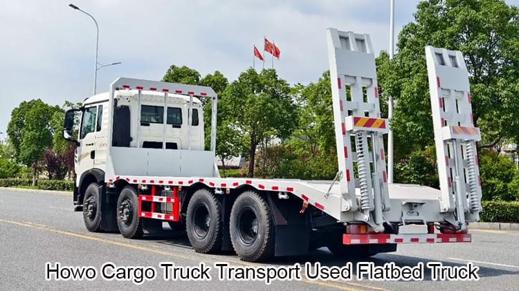 Howo Cargo Truck Transport Used Flatbed Trucks for Sale