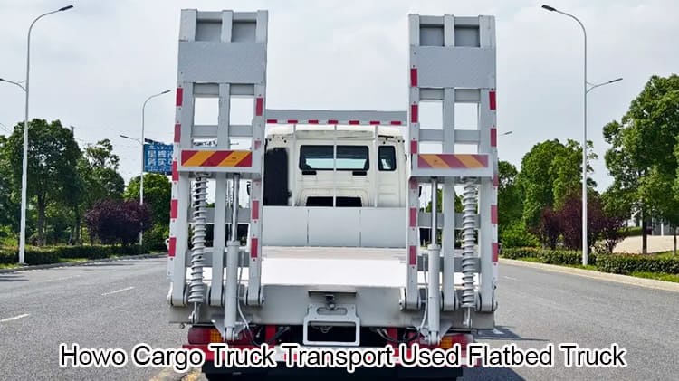Howo Cargo Truck Transport Used Flatbed Trucks for Sale