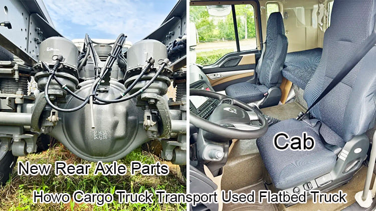 Howo Cargo Truck Transport Used Flatbed Trucks for Sale