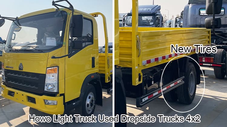 Sino Howo Light Truck Used Dropside Trucks for Sale in Tanzania
