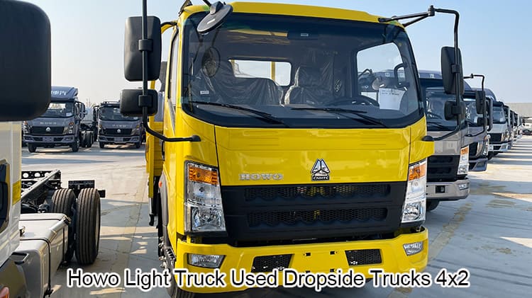 Sino Howo Light Truck Used Dropside Trucks for Sale in Tanzania