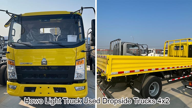 Sino Howo Light Truck Used Dropside Trucks for Sale in Tanzania