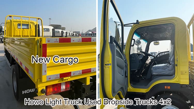 Sino Howo Light Truck Used Dropside Trucks for Sale in Tanzania