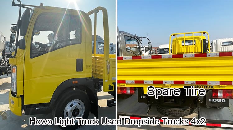 Sino Howo Light Truck Used Dropside Trucks for Sale in Tanzania