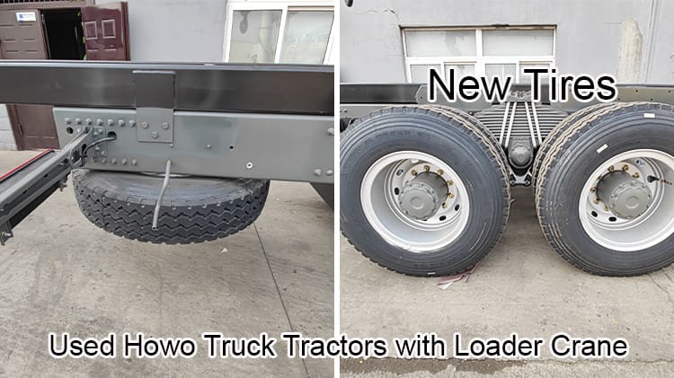 Used Howo Truck Tractors with Loader Crane for Sale in China