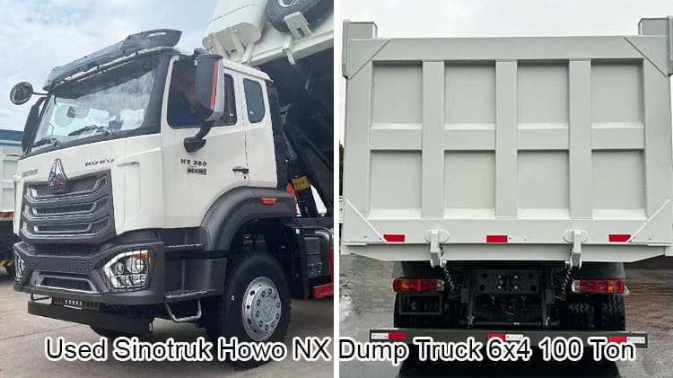 Used Sinotruk Howo NX Dump Truck 6x4 100 Ton for Ethiopia