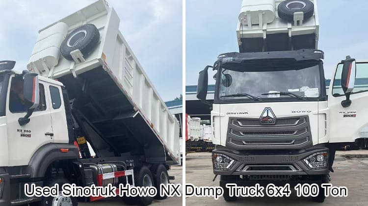 Used Sinotruk Howo NX Dump Truck 6x4 100 Ton for Ethiopia