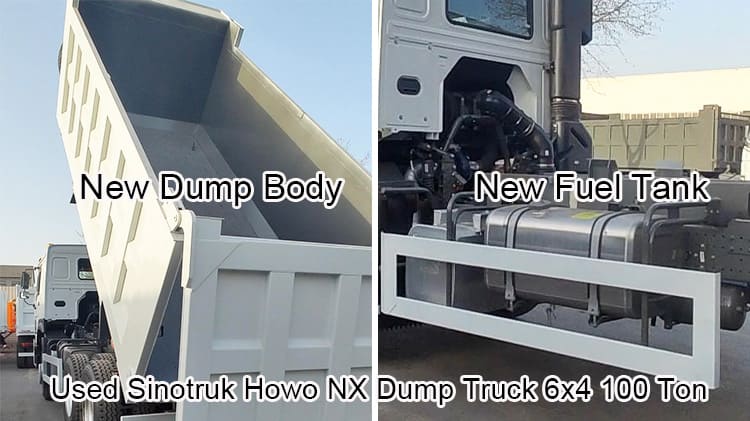 Used Sinotruk Howo NX Dump Truck 6x4 100 Ton for Ethiopia